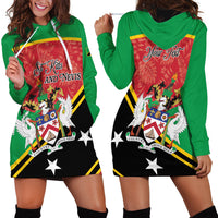 Personalized Saint Kitts and Nevis Hoodie Dress Happy Independence Day