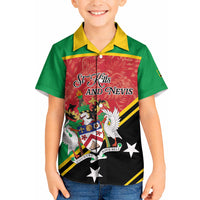 Personalized Saint Kitts and Nevis Kid Hawaiian Shirt Happy Independence Day
