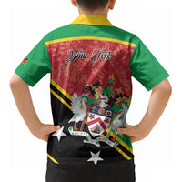 Personalized Saint Kitts and Nevis Kid Hawaiian Shirt Happy Independence Day