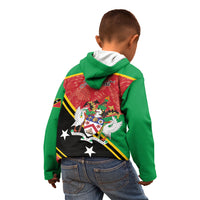 Personalized Saint Kitts and Nevis Kid Hoodie Happy Independence Day