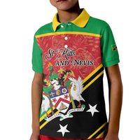 Personalized Saint Kitts and Nevis Kid Polo Shirt Happy Independence Day