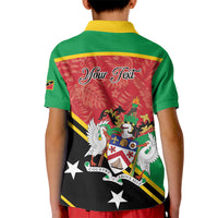 Personalized Saint Kitts and Nevis Kid Polo Shirt Happy Independence Day