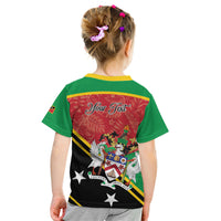 Personalized Saint Kitts and Nevis Kid T Shirt Happy Independence Day