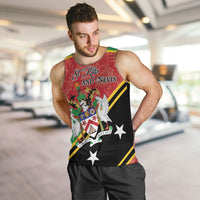 Personalized Saint Kitts and Nevis Men Tank Top Happy Independence Day