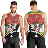 Personalized Saint Kitts and Nevis Men Tank Top Happy Independence Day
