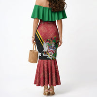Personalized Saint Kitts and Nevis Mermaid Dress Happy Independence Day