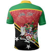 Personalized Saint Kitts and Nevis Polo Shirt Happy Independence Day