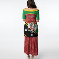 Personalized Saint Kitts and Nevis Puletasi Happy Independence Day
