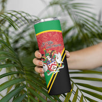 Personalized Saint Kitts and Nevis Skinny Tumbler Happy Independence Day