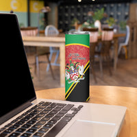 Personalized Saint Kitts and Nevis Skinny Tumbler Happy Independence Day