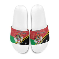 Saint Kitts and Nevis Slide Sandals Happy Independence Day