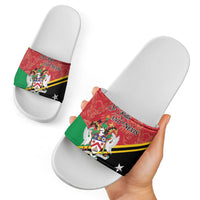 Saint Kitts and Nevis Slide Sandals Happy Independence Day
