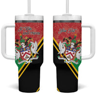 Personalized Saint Kitts and Nevis Tumbler With Handle Happy Independence Day