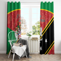 Saint Kitts and Nevis Window Curtain Happy Independence Day