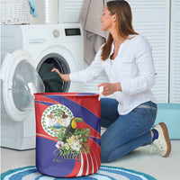 Belize Toucan Tropical Laundry Basket Happy Independence Day
