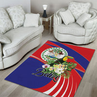 Belize Toucan Tropical Area Rug Happy Independence Day