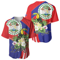 Personalized Belize Toucan Tropical Baseball Jersey Happy Independence Day