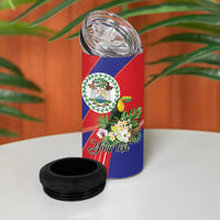 Personalized Belize Toucan Tropical 4 in 1 Can Cooler Tumbler Happy Independence Day