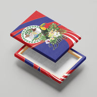 Belize Toucan Tropical Canvas Wall Art Happy Independence Day