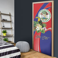 Personalized Belize Toucan Tropical Door Cover Happy Independence Day