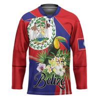 Personalized Belize Toucan Tropical Hockey Jersey Happy Independence Day