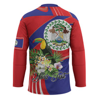 Personalized Belize Toucan Tropical Hockey Jersey Happy Independence Day