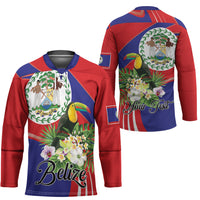 Personalized Belize Toucan Tropical Hockey Jersey Happy Independence Day