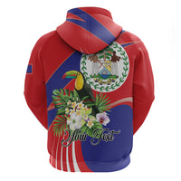 Personalized Belize Toucan Tropical Hoodie Happy Independence Day