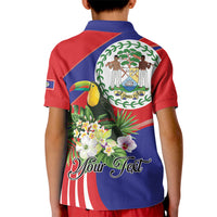 Personalized Belize Toucan Tropical Kid Polo Shirt Happy Independence Day