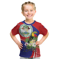 Personalized Belize Toucan Tropical Kid T Shirt Happy Independence Day