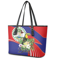 Belize Toucan Tropical Leather Tote Bag Happy Independence Day