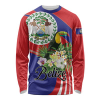 Personalized Belize Toucan Tropical Long Sleeve Shirt Happy Independence Day