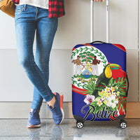 Belize Toucan Tropical Luggage Cover Happy Independence Day