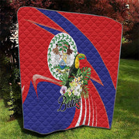 Belize Toucan Tropical Quilt Happy Independence Day