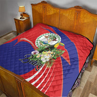 Belize Toucan Tropical Quilt Happy Independence Day