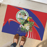 Belize Toucan Tropical Rubber Doormat Happy Independence Day