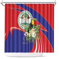 Belize Toucan Tropical Shower Curtain Happy Independence Day