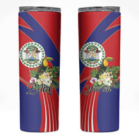 Personalized Belize Toucan Tropical Skinny Tumbler Happy Independence Day