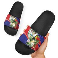 Belize Toucan Tropical Slide Sandals Happy Independence Day