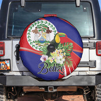 Belize Toucan Tropical Spare Tire Cover Happy Independence Day