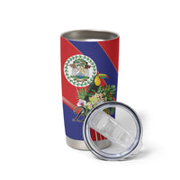 Personalized Belize Toucan Tropical Tumbler Cup Happy Independence Day