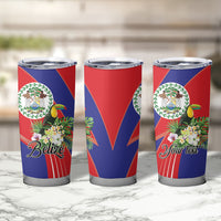 Personalized Belize Toucan Tropical Tumbler Cup Happy Independence Day