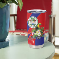 Personalized Belize Toucan Tropical Tumbler Cup Happy Independence Day