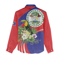 Personalized Belize Toucan Tropical Women Casual Shirt Happy Independence Day