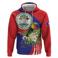 Personalized Belize Toucan Tropical Zip Hoodie Happy Independence Day