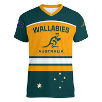 Australia Rugby Women V Neck T Shirt Wallabies Go 2023 World Cup - Wonder Print Shop