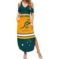 Custom Australia Rugby Summer Maxi Dress Wallabies Go 2023 World Cup - Wonder Print Shop