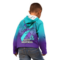Personalised Stay Your Story is Not Over Suicide Prevention Kid Hoodie - Wonder Print Shop