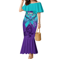 Personalised Stay Your Story is Not Over Suicide Prevention Mermaid Dress - Wonder Print Shop