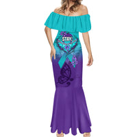 Personalised Stay Your Story is Not Over Suicide Prevention Mermaid Dress - Wonder Print Shop